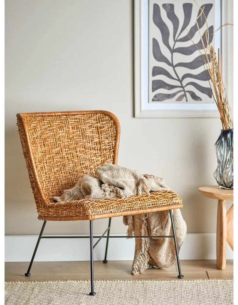 Kreslo s výpletom v prírodnej farbe Somme – Bloomingville