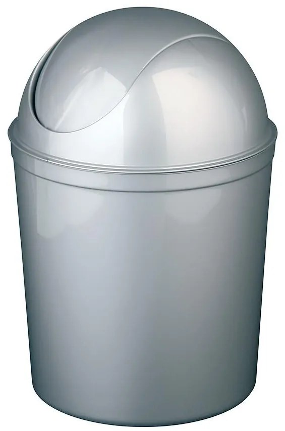 Kôš na smeti okrúhly Swing 5 l strieborný