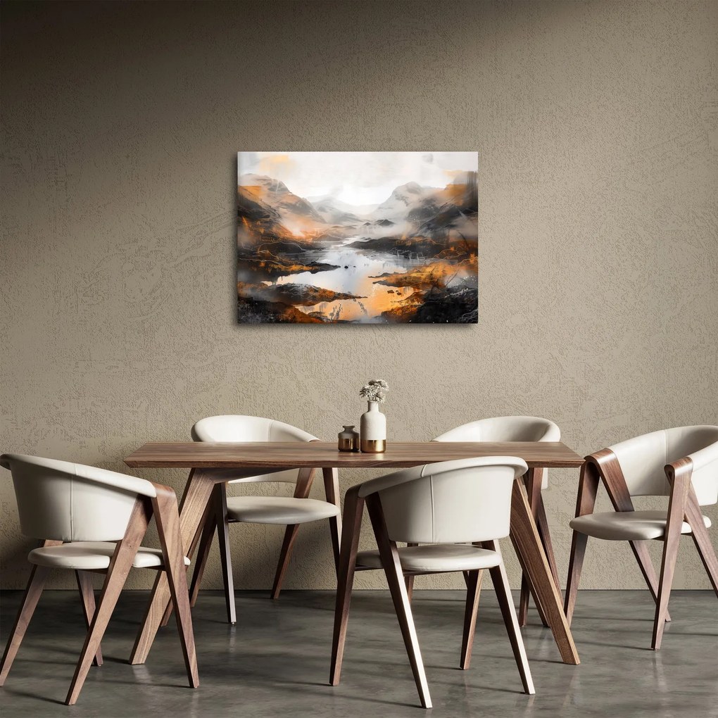 Obraz - Maľba horskej krajiny (70x50 cm)