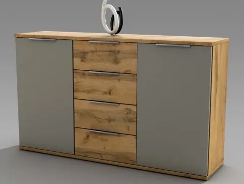 Komoda Capri, dub wotan/šedá%