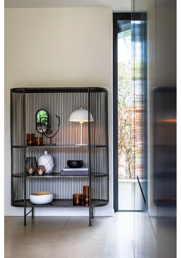 Čierna kovová vysoká komoda 119x161 cm Yinthe - Light &amp; Living