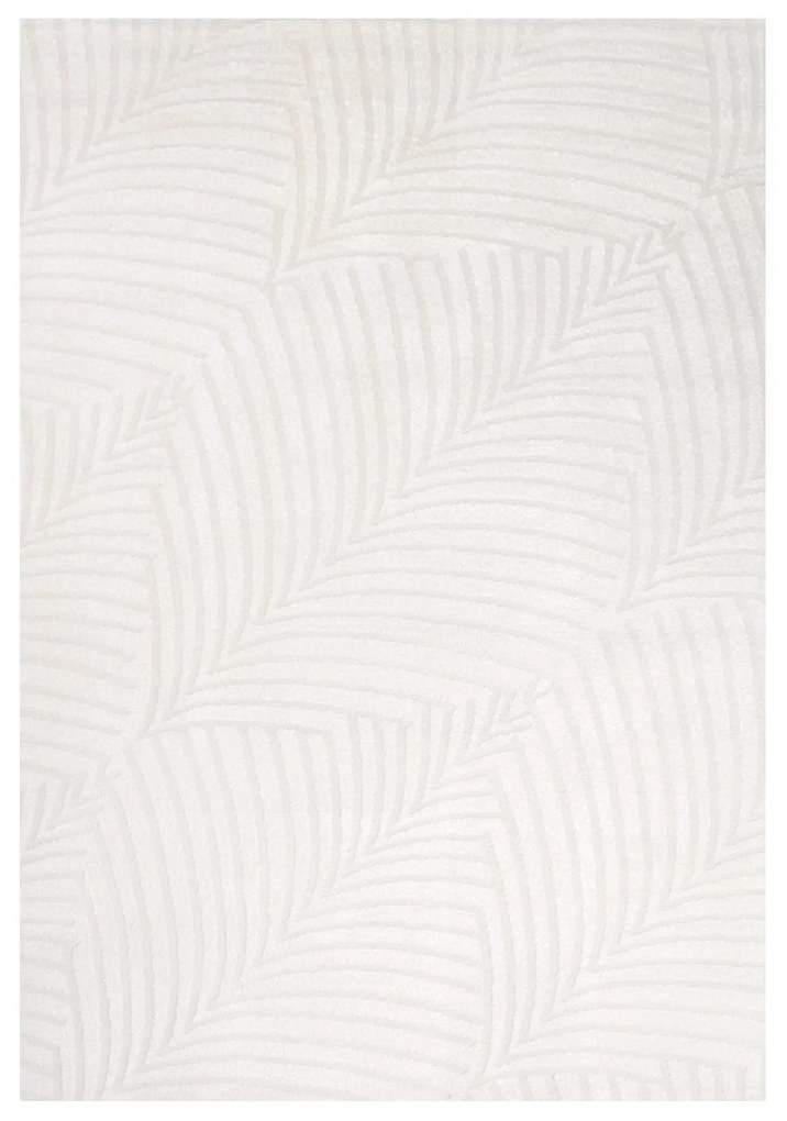 Dekorstudio Jednofarebný koberec FANCY 648 - smotanovo biely Rozmer koberca: 120x160cm