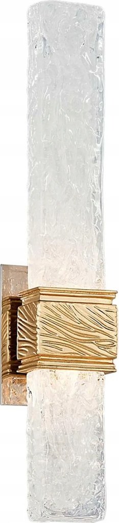 Hudson Valley nástenné svietidlo Freeze kov/benátske sklo zlatá/číra Led 5W