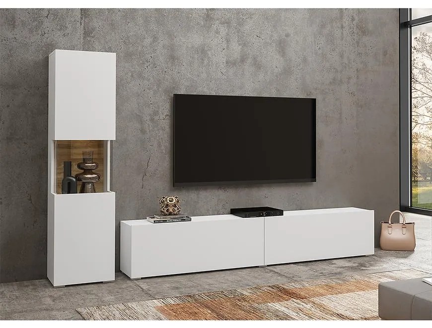 Obývacia stena malá Ava 09 biela/wotan