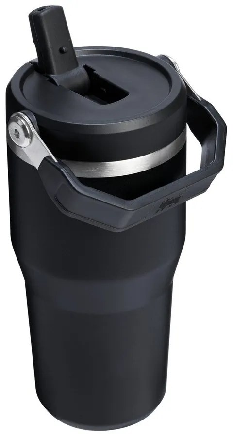 Čierna termoska z nehrdzavejúcej ocele 600 ml IceFlow™ Flip Straw 2.0 Tumbler Black – Stanley