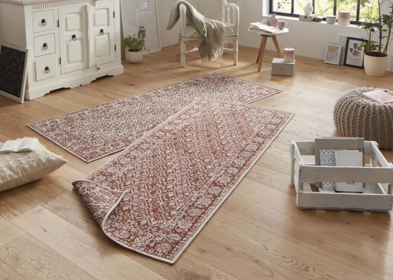 NORTHRUGS - Hanse Home koberce Kusový koberec Twin-Wendeteppiche 103114 terra creme – na von aj na doma - 80x150 cm
