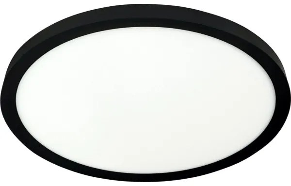 LED stropné svietidlo LED/24W/230V 3000/4000/6500K pr. 30 cm čierna