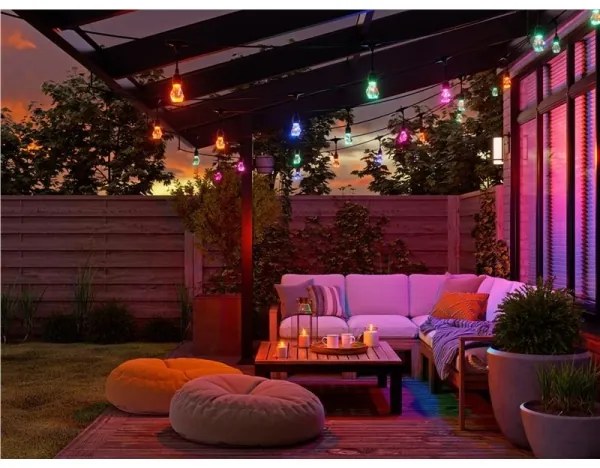 Nanoleaf NF084E00-20SLO- LED RGBWIC rozširujúci reťazec (girlanda) 20×LED, 15 m, Wi‑Fi, IP65