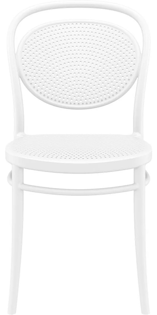 MARCEL záhradná stolička bez podrúčok white