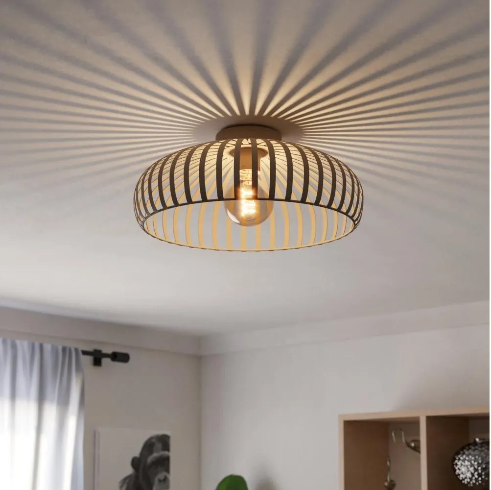 Eglo 901747 - Stropné svietidlo MOGANO 1xE27/40W/230V pr. 43 cm krémová