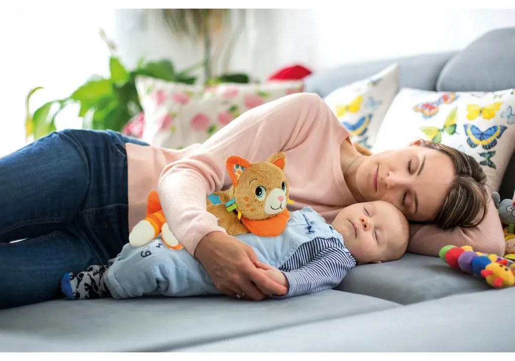 Clementoni Interaktívna mačička s upokojujúcimi zvukmi, plyš