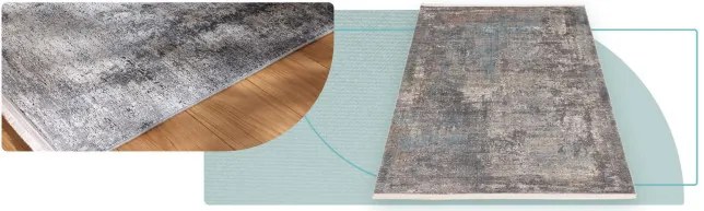 Koberec Split Z332A krémový / tmavosivý