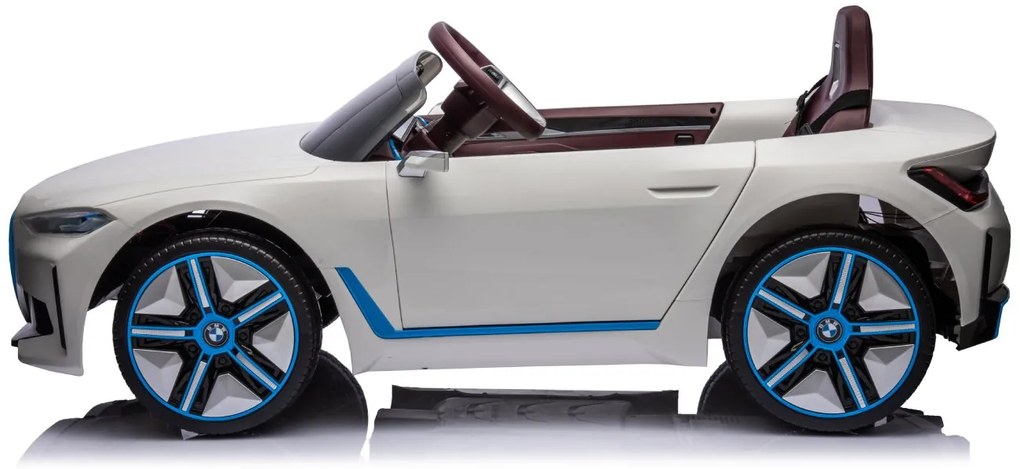 Detské elektrické autíčko s diaľkovým ovládaním BestBerg BBCC-20W - BMW i4 / od 3 rokov / nosnosť 30 kg / biela