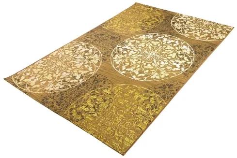 Koberce Breno Kusový koberec ZOYA 128/Q01N, žltá, viacfarebná,120 x 180 cm