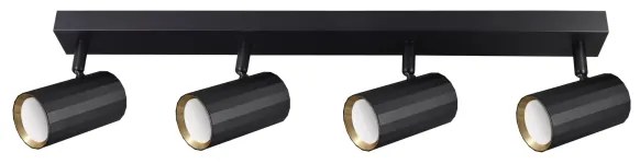 Bodové svietidlo NICEA 4xGU10/10W/230V čierna