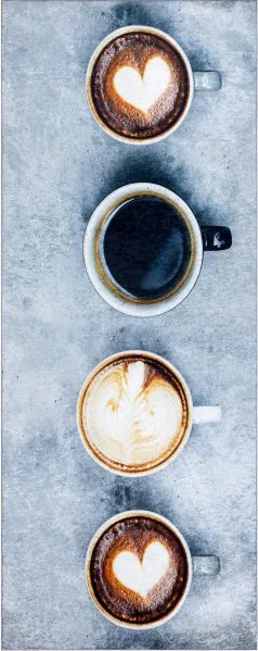 Protišmykový koberec / behúň ANDRE 33300 sivý / hnedý