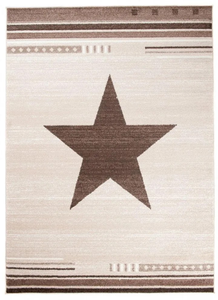 Kusový koberec Hviezda béžový 200x290cm