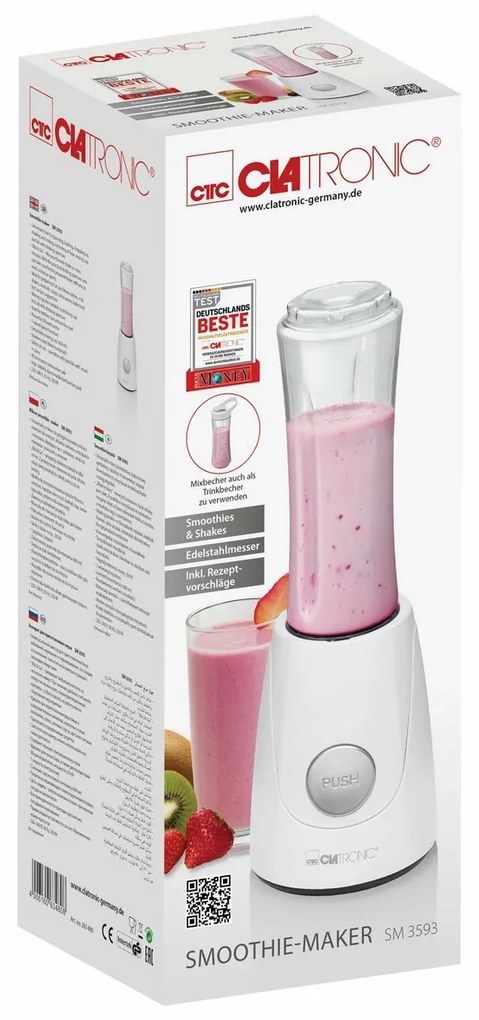 Clatronic SM 3593 smoothie maker, biela