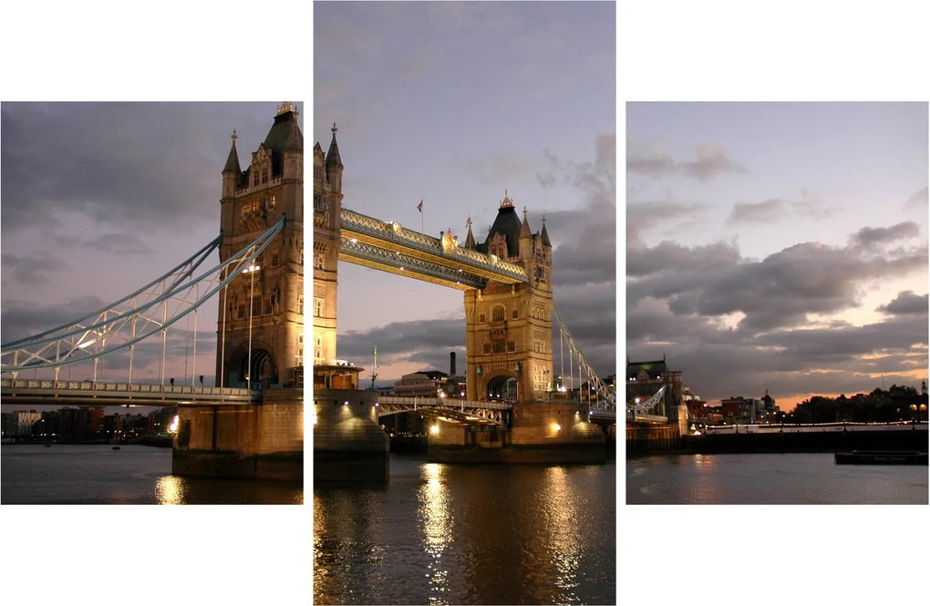 Obrázok - Tower Bridge v noci (90x60 cm)