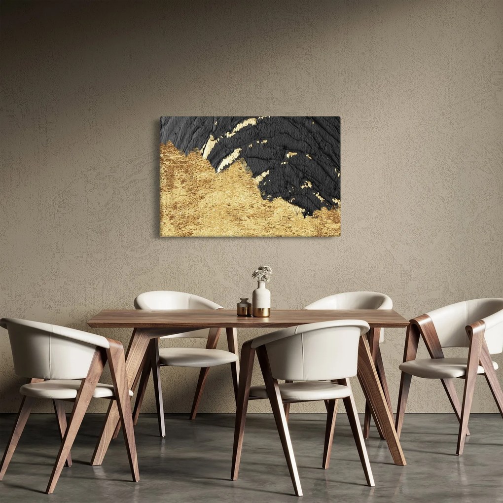 Obraz - Zlatá štruktúra N⁰1 (90x60 cm)