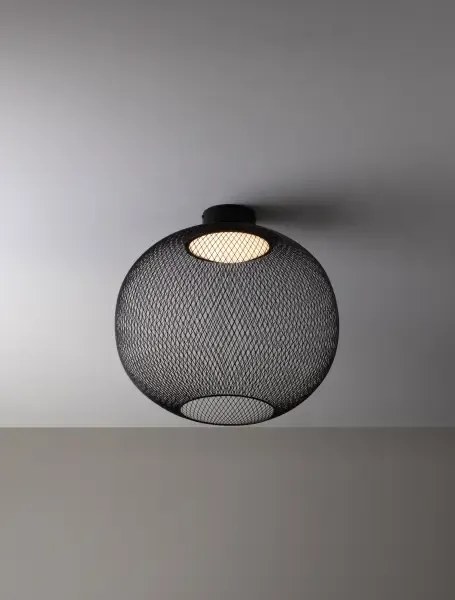 LED čierne moderné stropné svietidlo Kinetic 50