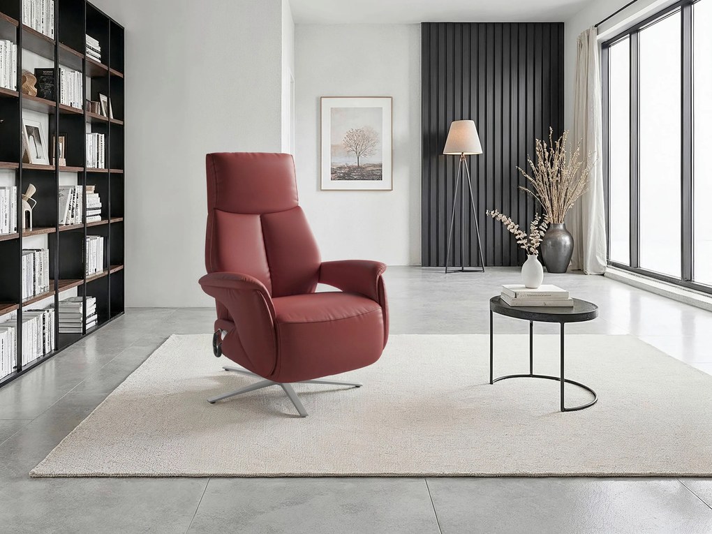 XXXLutz RELAXAČNÉ KRESLO, koža, červenohnedá Sit & More - Online Only obývacie izby - 00014403575G