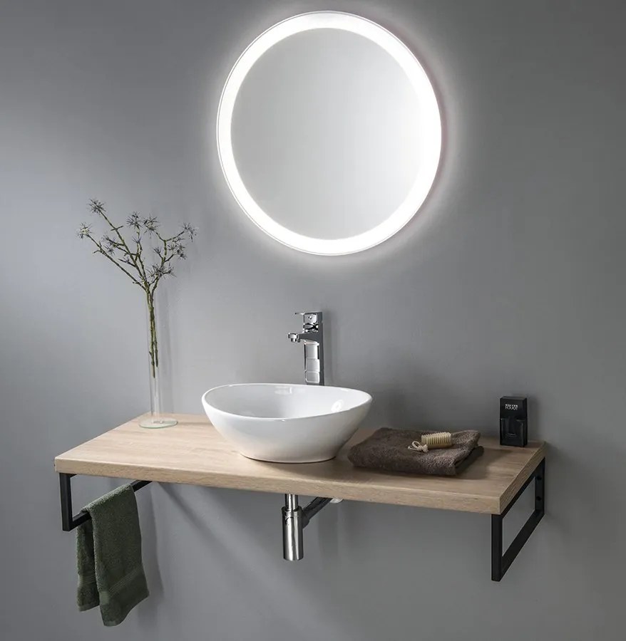 Aqualine Sapho, VEGA pracovná doska 104x45cm, dub platin