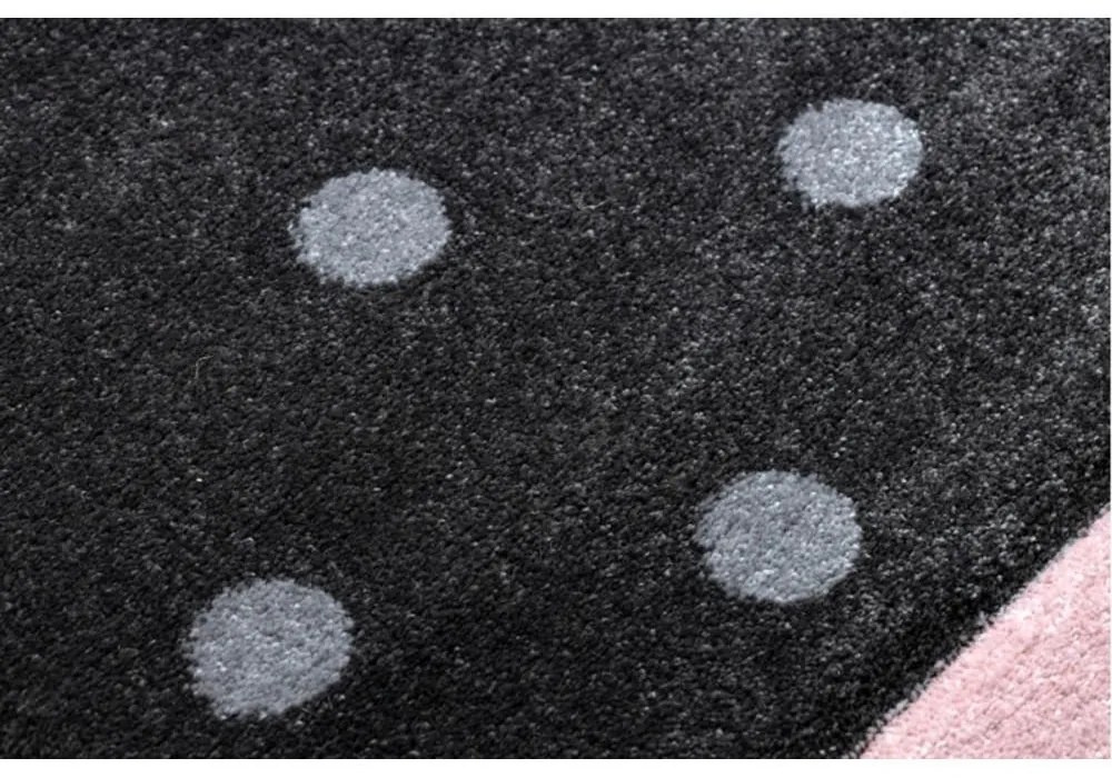 Detský kusový koberec Srdce ružový 120x170cm