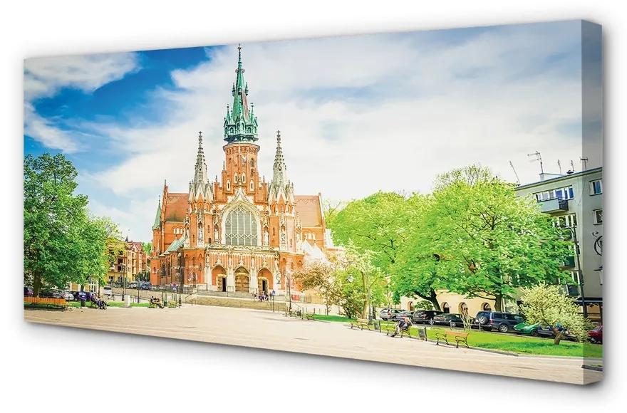 Obraz na plátne Katedrála Krakow 125x50 cm