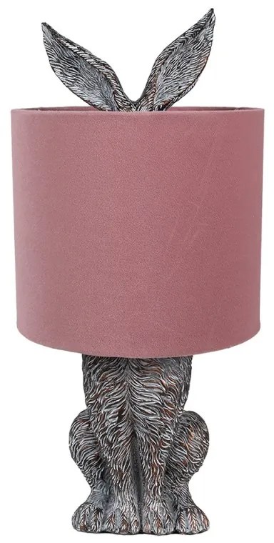 Brown&Pink RABBIT veľkonočné svietidlo