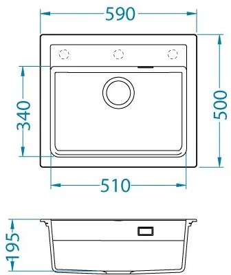 ALVEUS CZ ATROX 30 béžový A50 + QC sifon_algranit