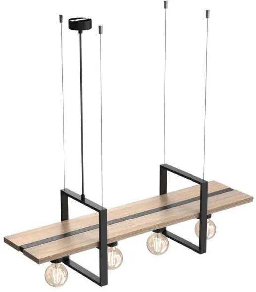 Luster na lanku SHELF 4xE27/60W/230V