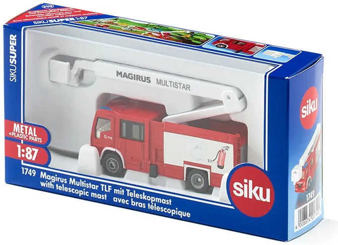 SIKU Super – hasiči Magirus Multistar s teleskopickou plošinou
