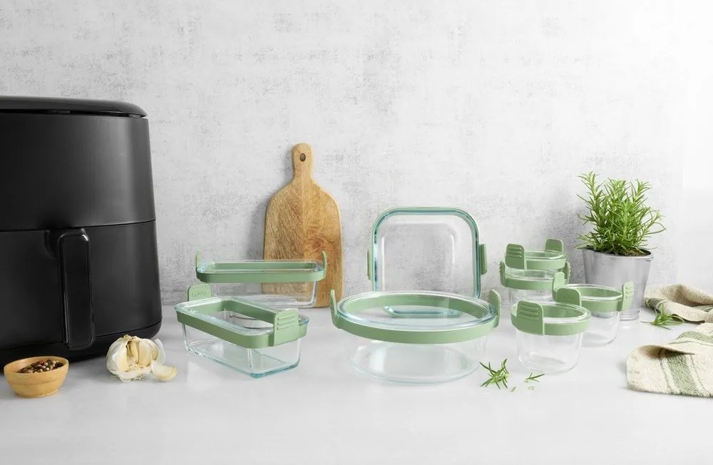 Sklenené formy do teplovzdušnej fritézy v sade 2 ks 20x9,5 cm – Lékué