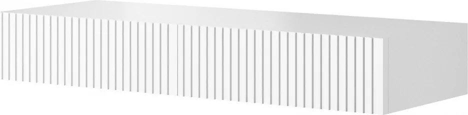 Závesný toaletný stolík Nicole 100 cm so zásuvkami - biely mat