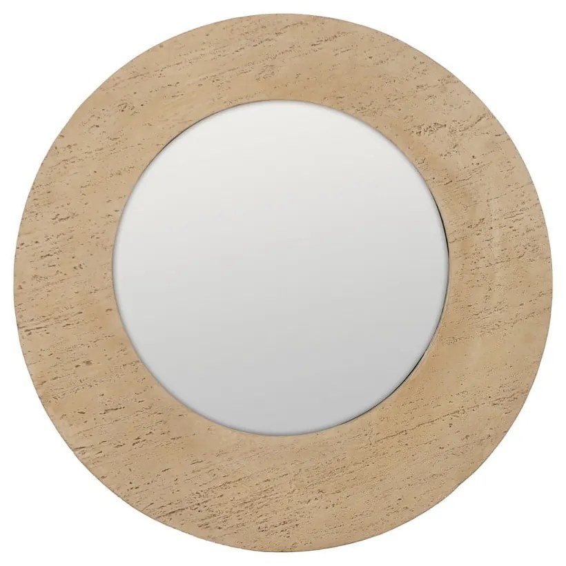 Nástenné zrkadlo s rámom z kameňa 80x80 cm Piedra – Ixia