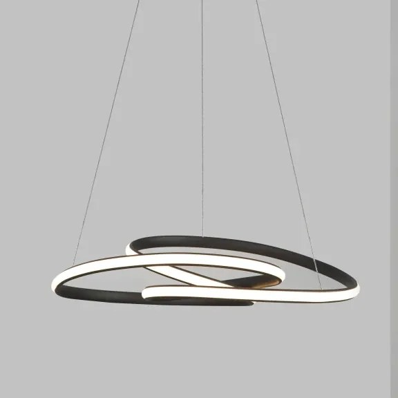 LED luster Menton 52 čierne
