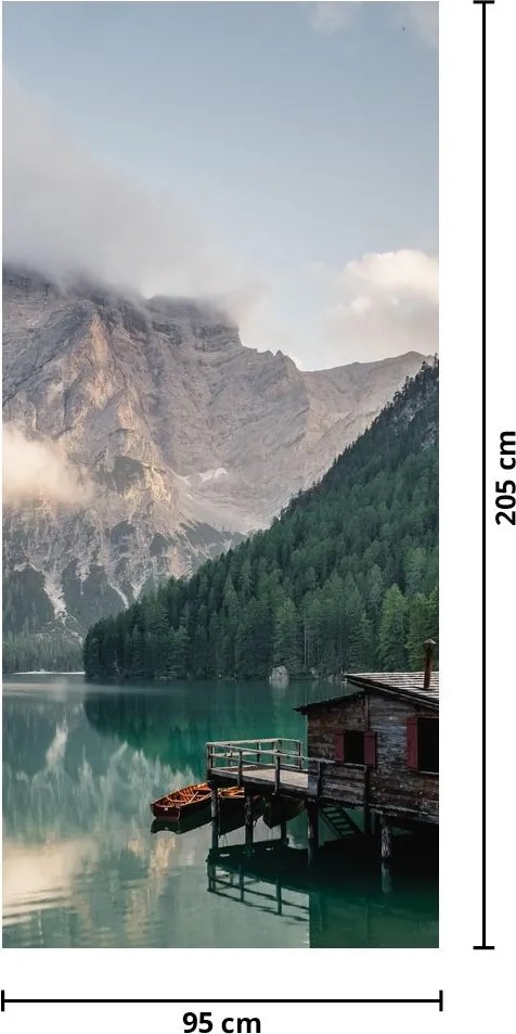 Fototapeta na dvere - Lake Prags (95x205cm)