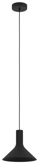 Eglo 390218 - Luster na lanku MORESCANA 1xE27/28W/230V čierna