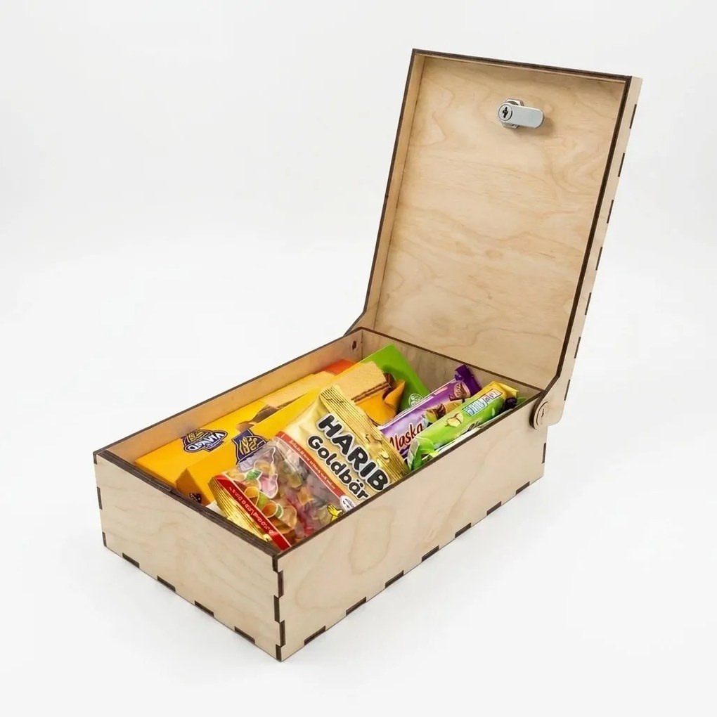 usporadejto.cz Uzamykateľný box so zámkom na sladkosti a neresti VASKY, 30 x 20 x 10 cm
