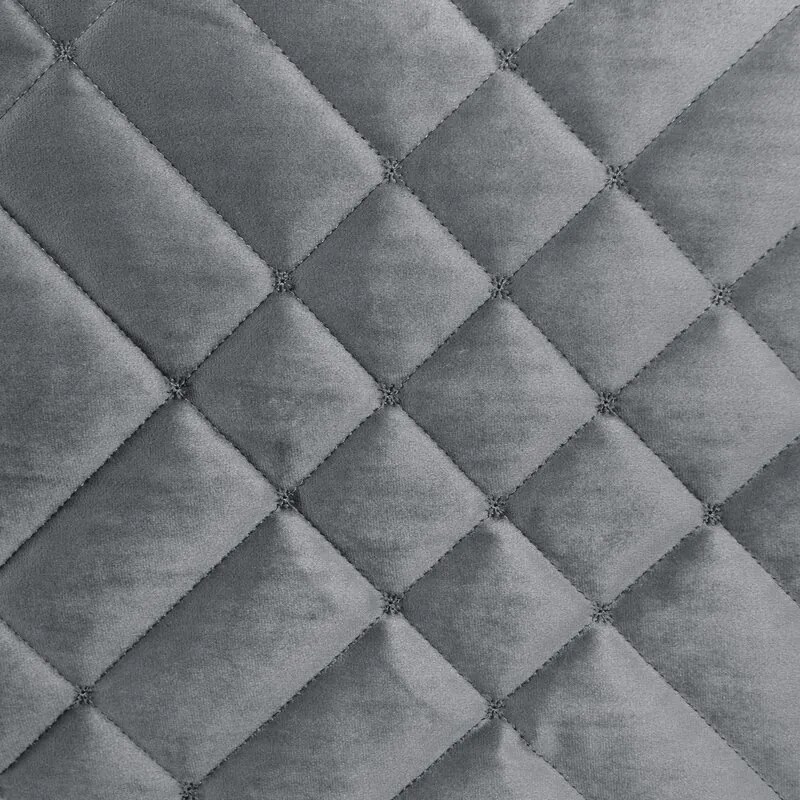 Dekorstudio Elegantný zamatový prehoz na posteľ RIA6 - oceľový Rozmer prehozu (šírka x dĺžka): 170x210cm
