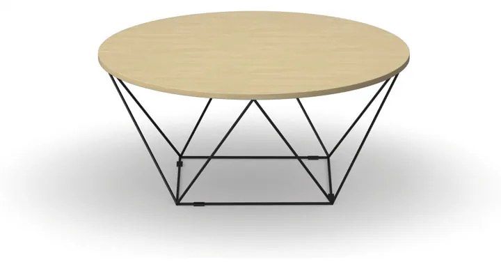 Okrúhly konferenčný stôl WIRE, priemer 1050 mm, breza