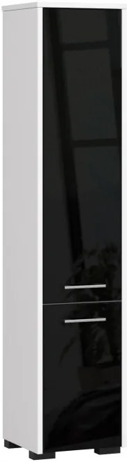 Kúpeľňová skrinka FIN 30 2D čierna, lesk