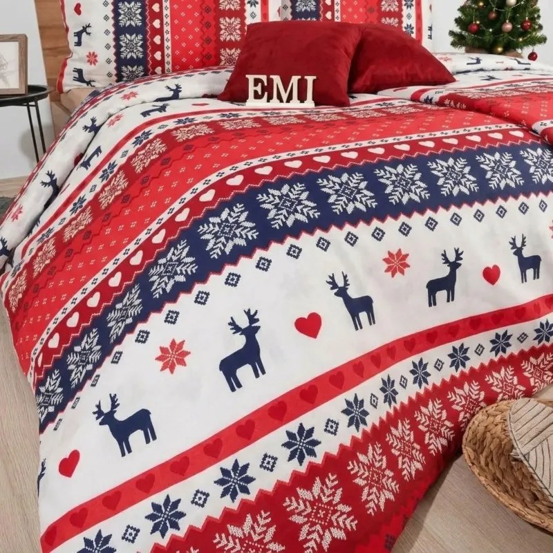 Vianočné obliečky Scandinavia EMI, Štandardný set jednolôžko obsahuje 1x 140x200 + 1x 70x90