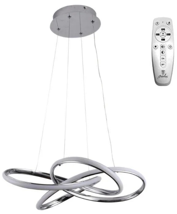 Moderné svietidlo NEDES LED svietidlo + diaľkový ovládač 65W J4332/CH