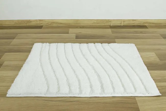 Kúpelňový koberček Premium 15 biely