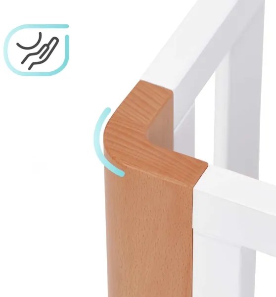 KINDERKRAFT SELECT - Detská postieľka 4v1 KOYA Premium buk/borovica