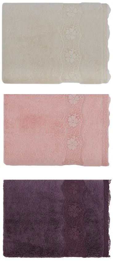 Soft Cotton Osuška STELLA s čipkou 85x150cm