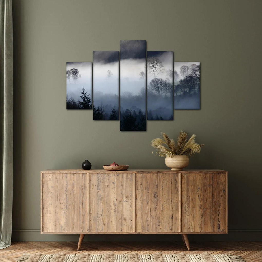 Obraz hmly nad lesom (150x105 cm)