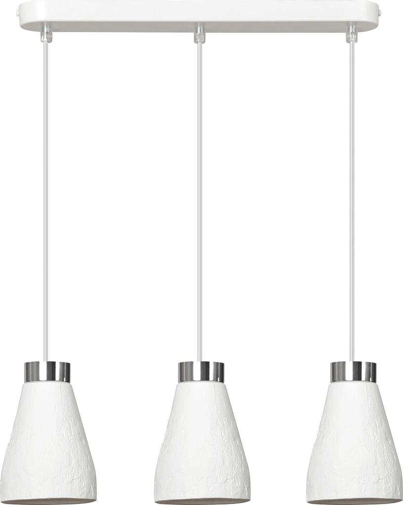 KREPS 3  | moderná visiaca sádrová lampa Farba: Biela